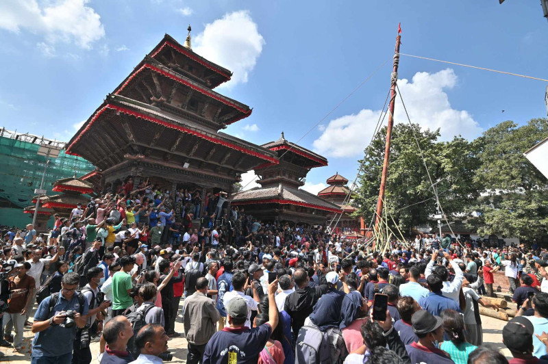 इन्द्रजात्राको साइत सार्वजनिक